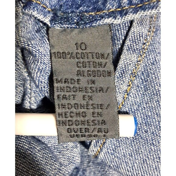 90s Liz Wear Liz Claiborne Lace-Up Back Denim Maxi Skirt Button Front Boho Prari - Picture 4 of 11